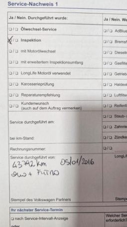 VOLKSWAGEN Golf pieno